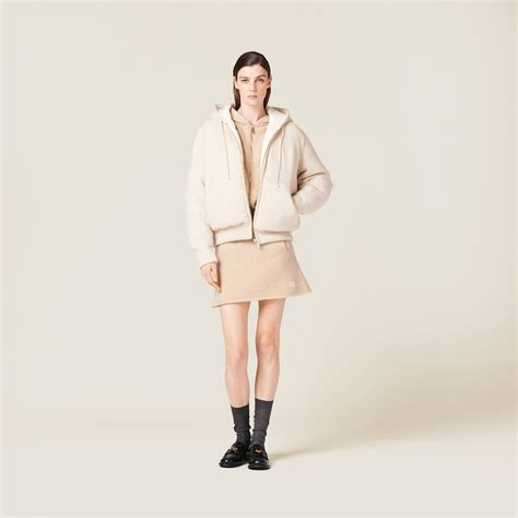 miu miu cashmere down jacket|Miu Miu.